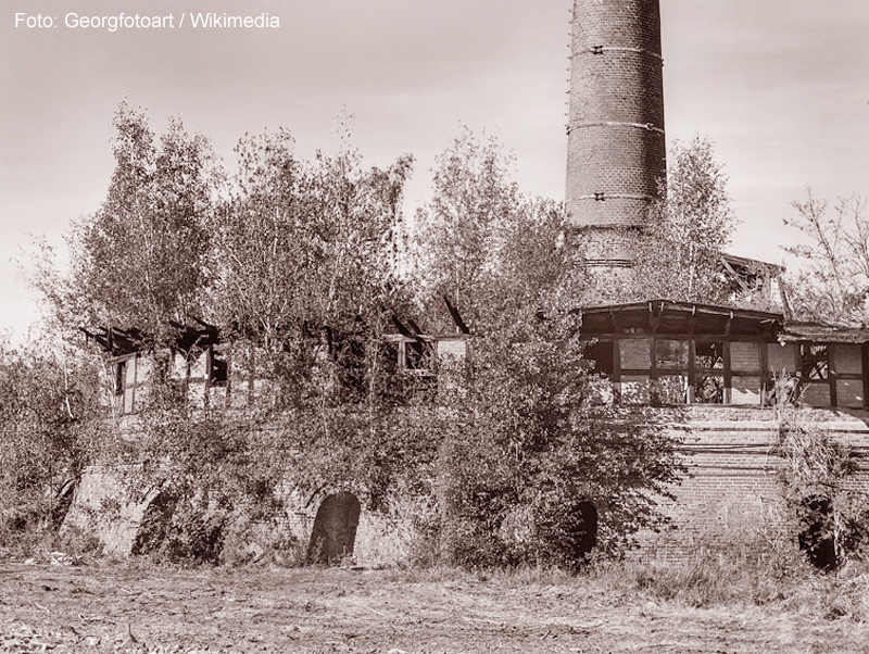 Ringbrandofen mit Beschickungsrampe, betrieben von 1885 bis 1978, Foto: Georgfotoart, 2019