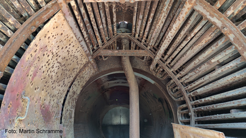 Innenansicht des Lokomobils, Foto: Martin Schramme, 2025